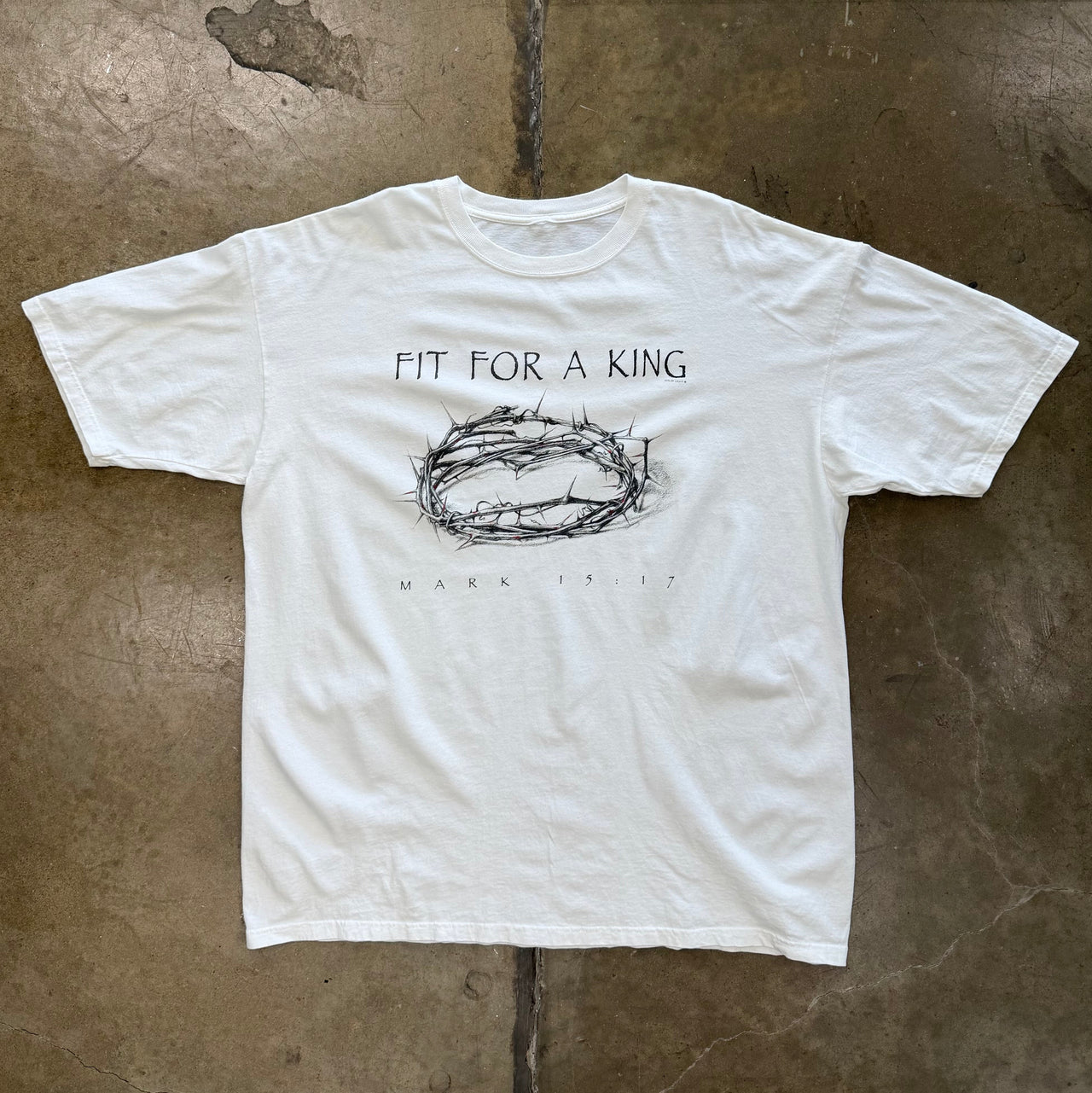 Crown of Throns Fit For a King Jesus Religious Tee