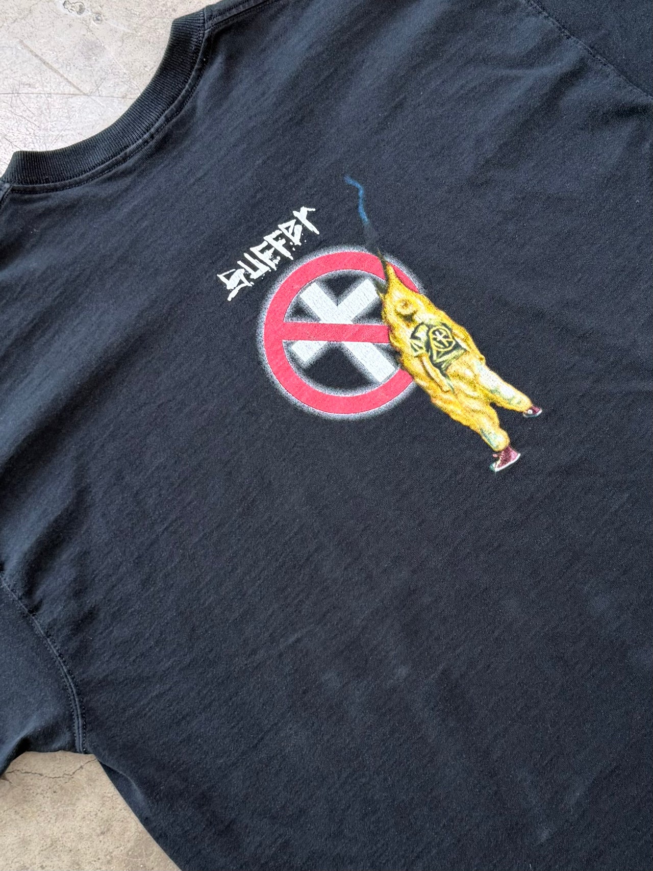 1998 Bad Religion Suffer Crossbuster Logo Band Tee