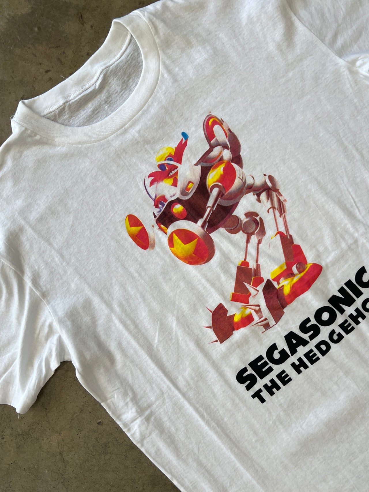 Sega Sonic The Hedgehog Doctor Eggman Singlle Stitch Tee