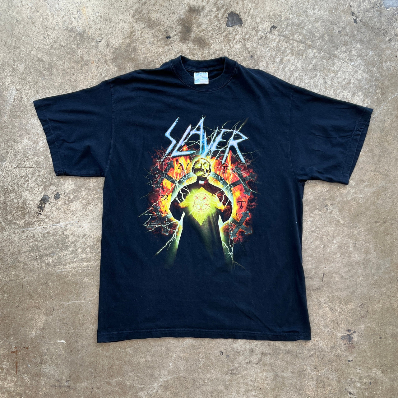 Y2K 2002 Slayer London England Concert Tee