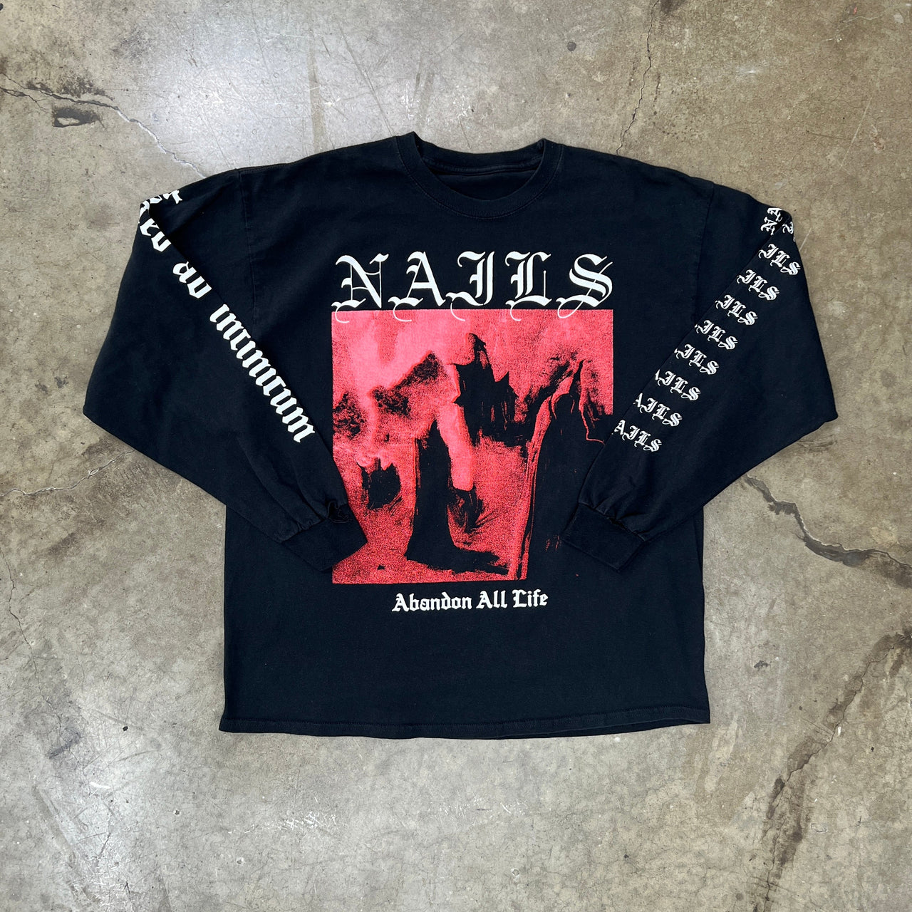 Nails Abandon All Life Hatred Ad Infintum Band Long Sleeve