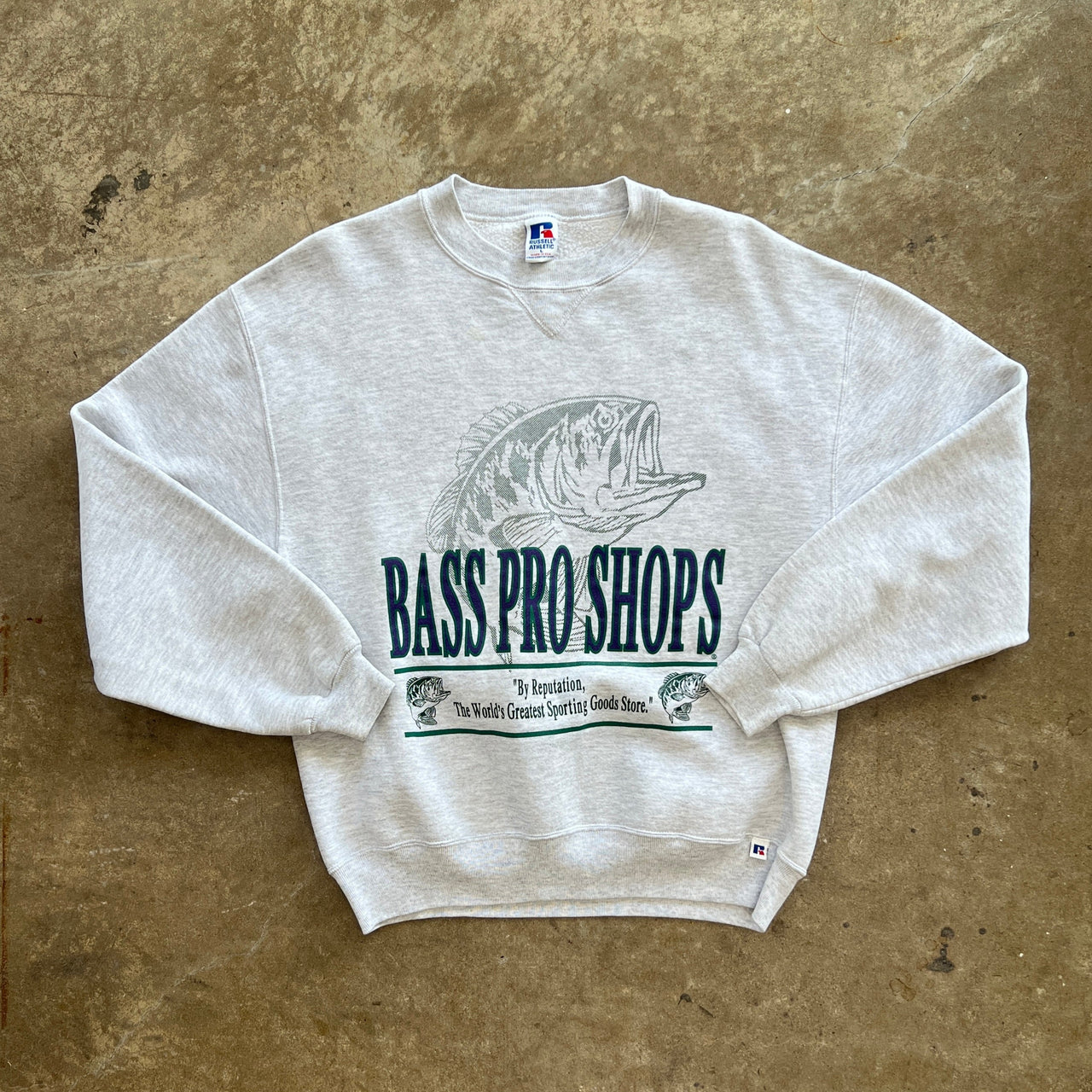 V-notch Russell Athletic Bass Pro Shop Crewneck