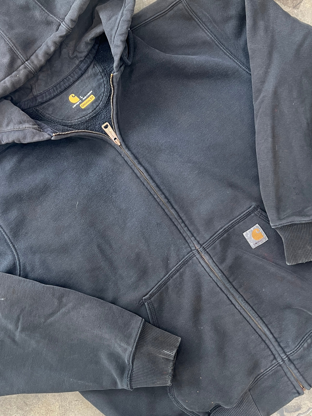 Carhartt Original Fit Grey ZipUp Hoodie