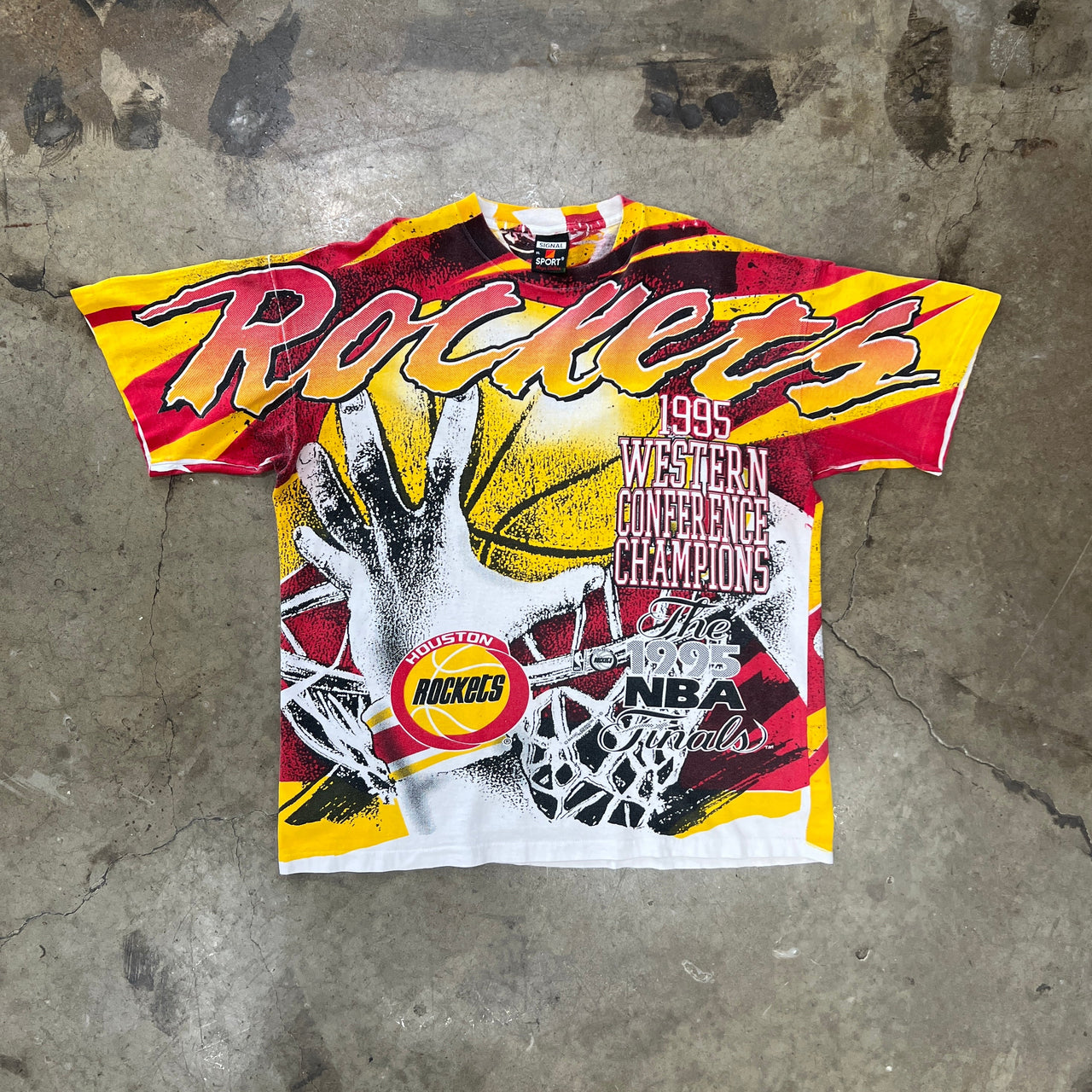 AOP 1995 Houston Rockets Western Conference Champions Tee