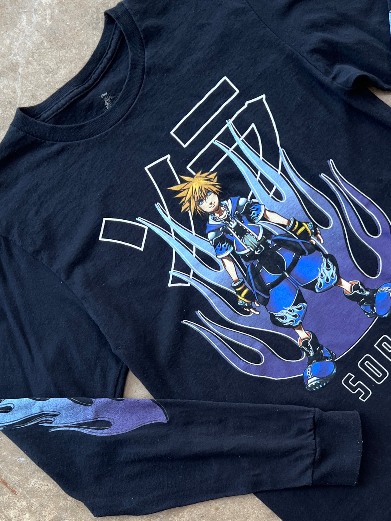 Y2K Kingdom Hearts Sora Long Sleeve Tee