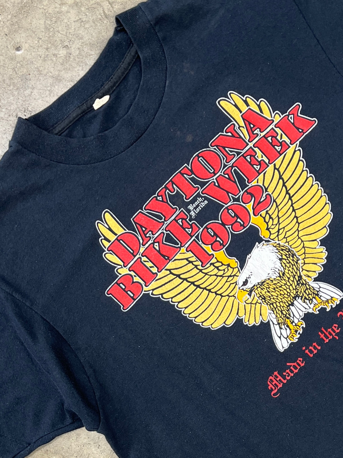 1992 Daytona Bike Week Eagle Motorcycle MiUSA Single Stitch Tee