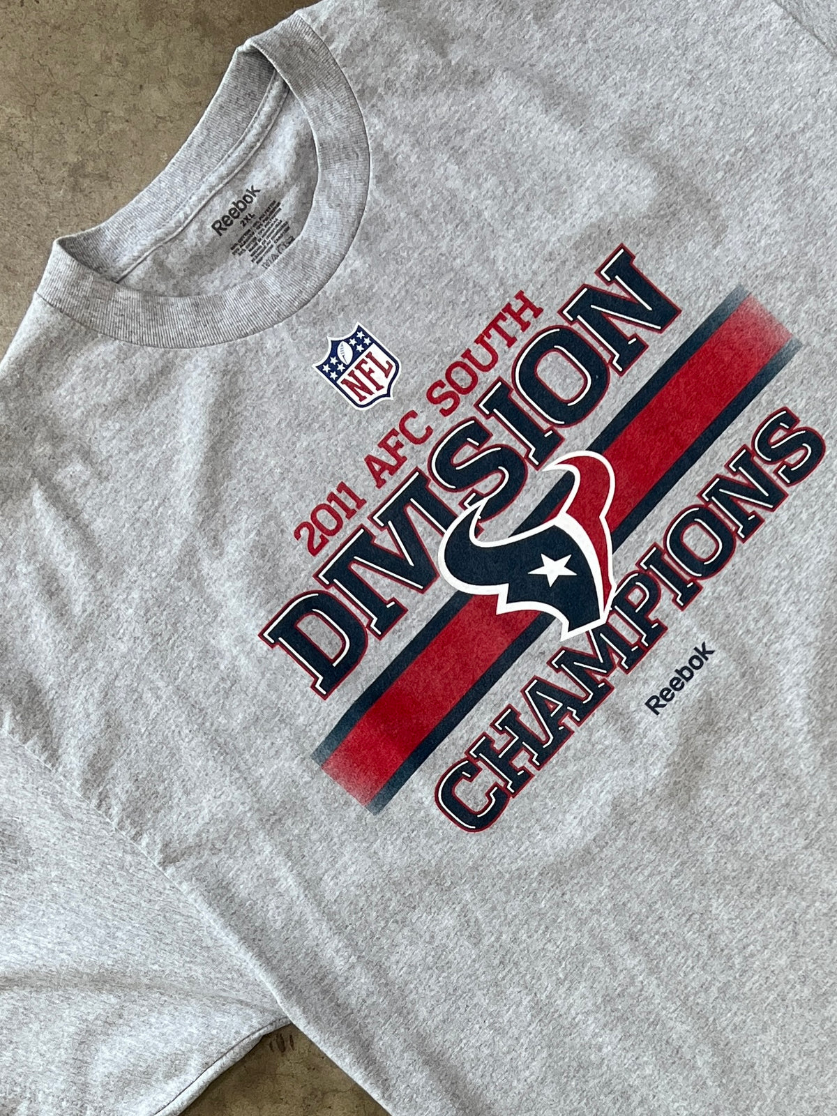 Houston Texans 2011 Division Champions Reebok Tee