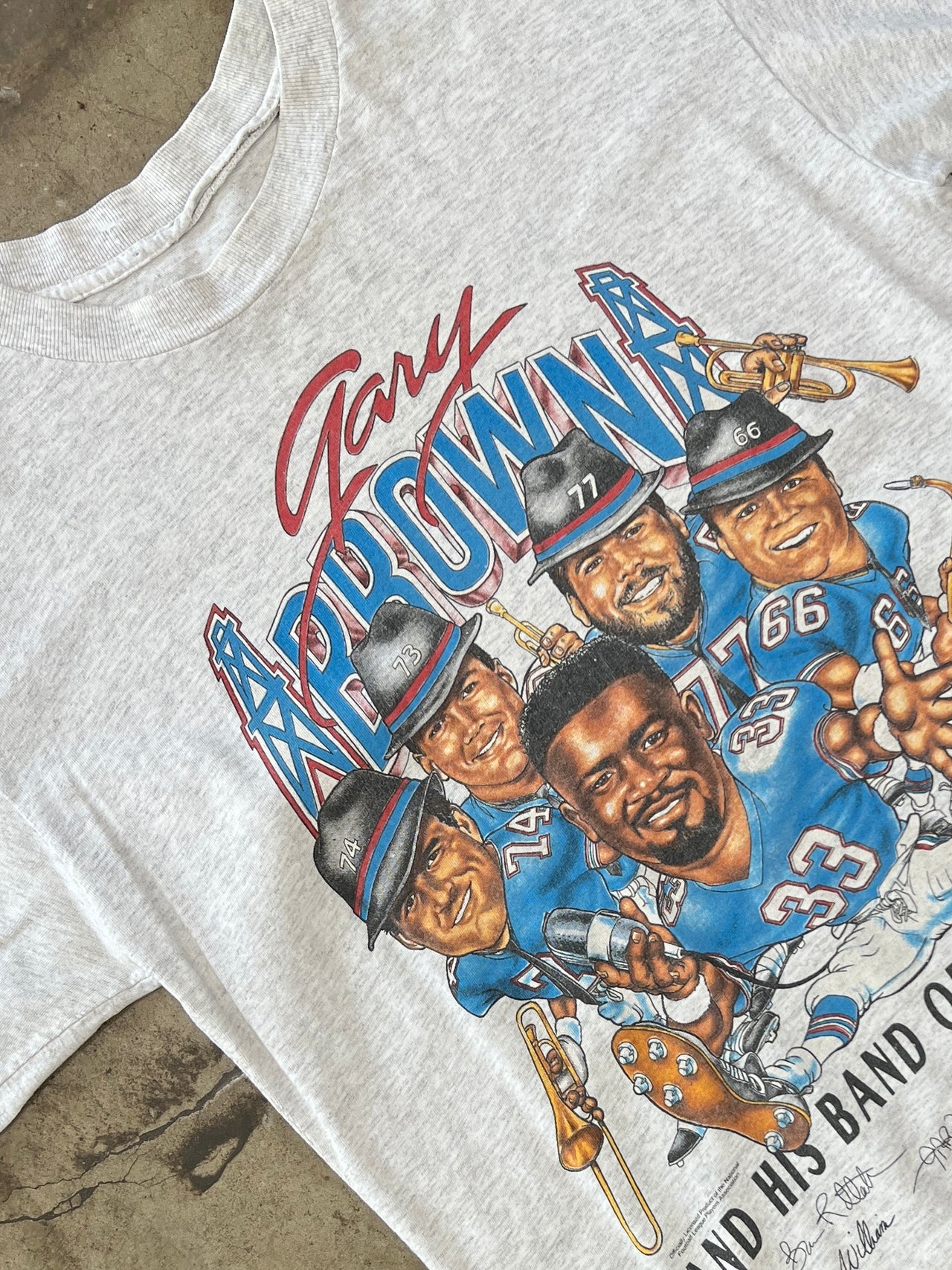 1993 Houston Oilers Gary Brown NFL Tee