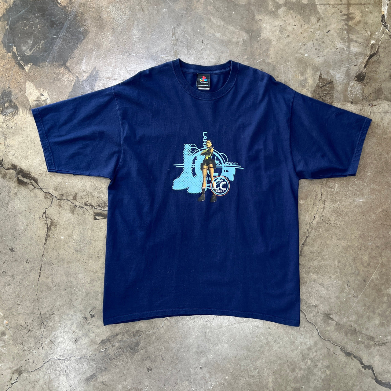 Tomb Raider Lara Croft Boot Squad Animated Playstation Tee