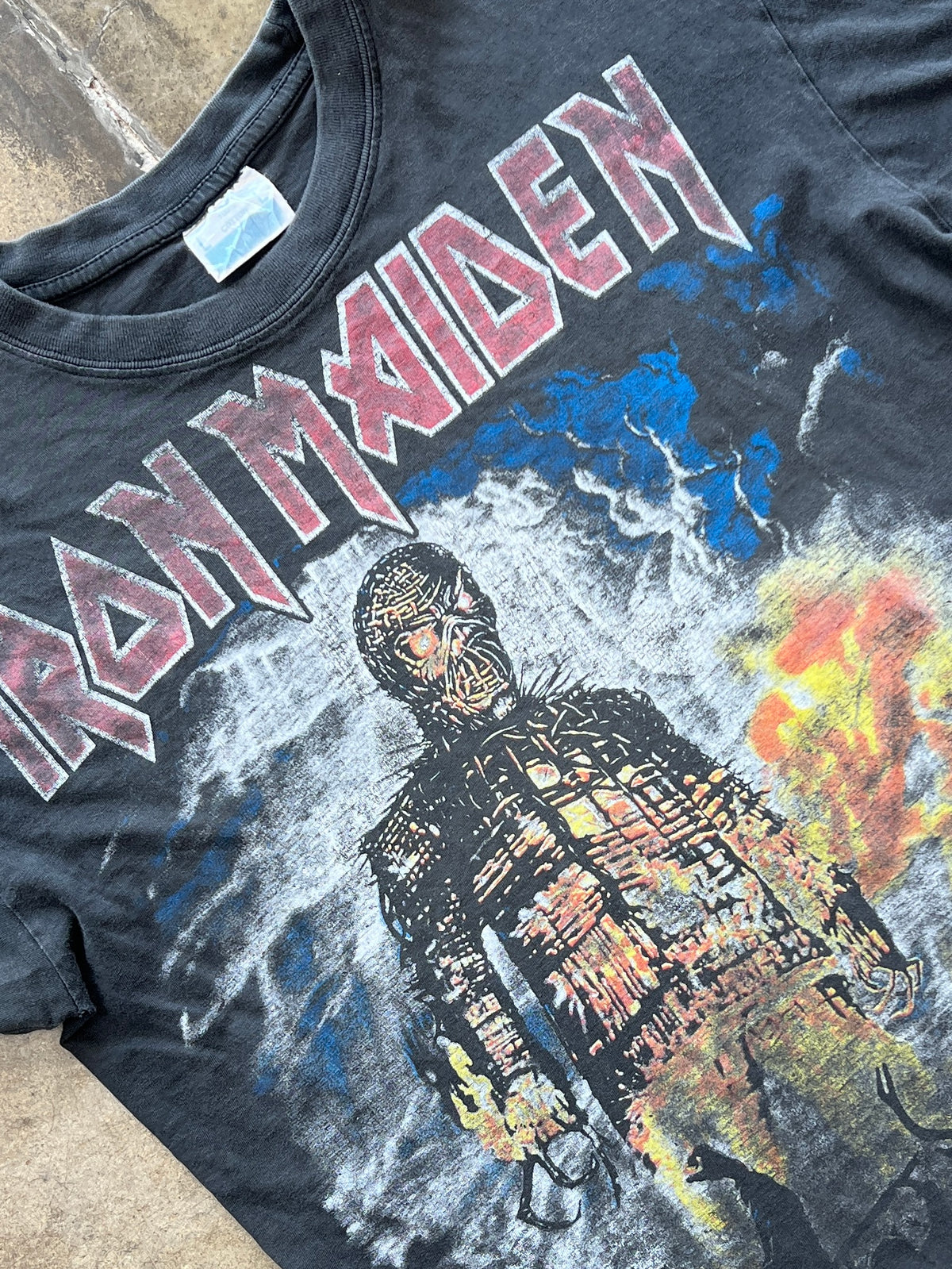 2000 Iron Maiden Wicker Man Band Tee