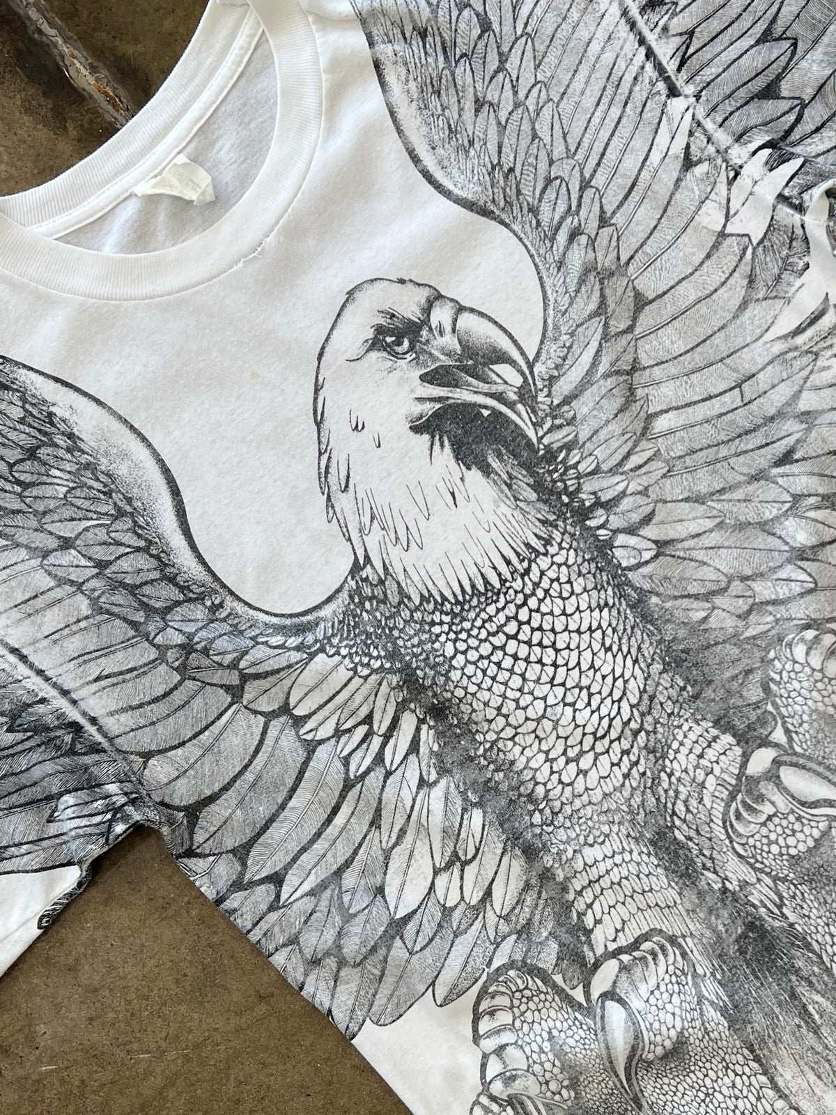 90s AOP Bald Eagle Nature Bird Tee