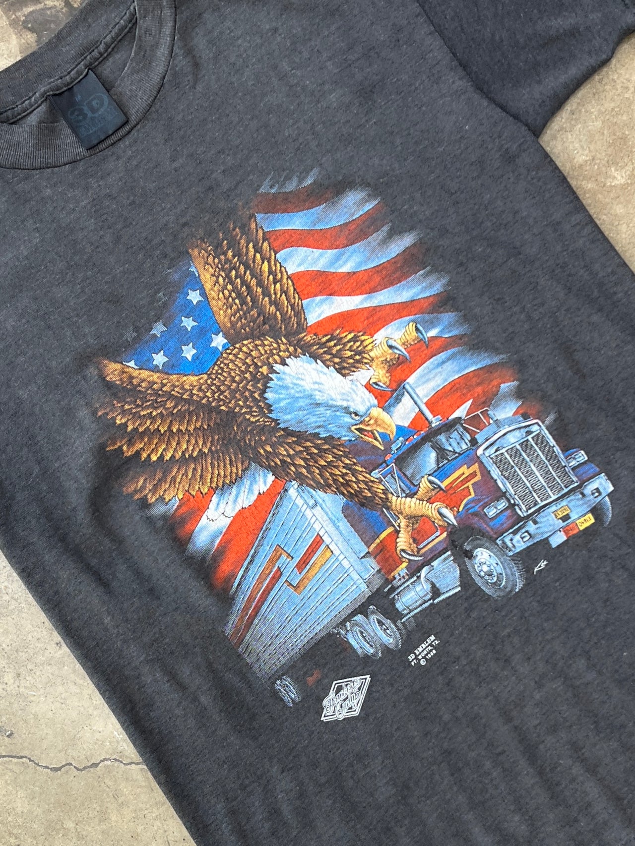 3D Emblem Eagle Trucker Tee