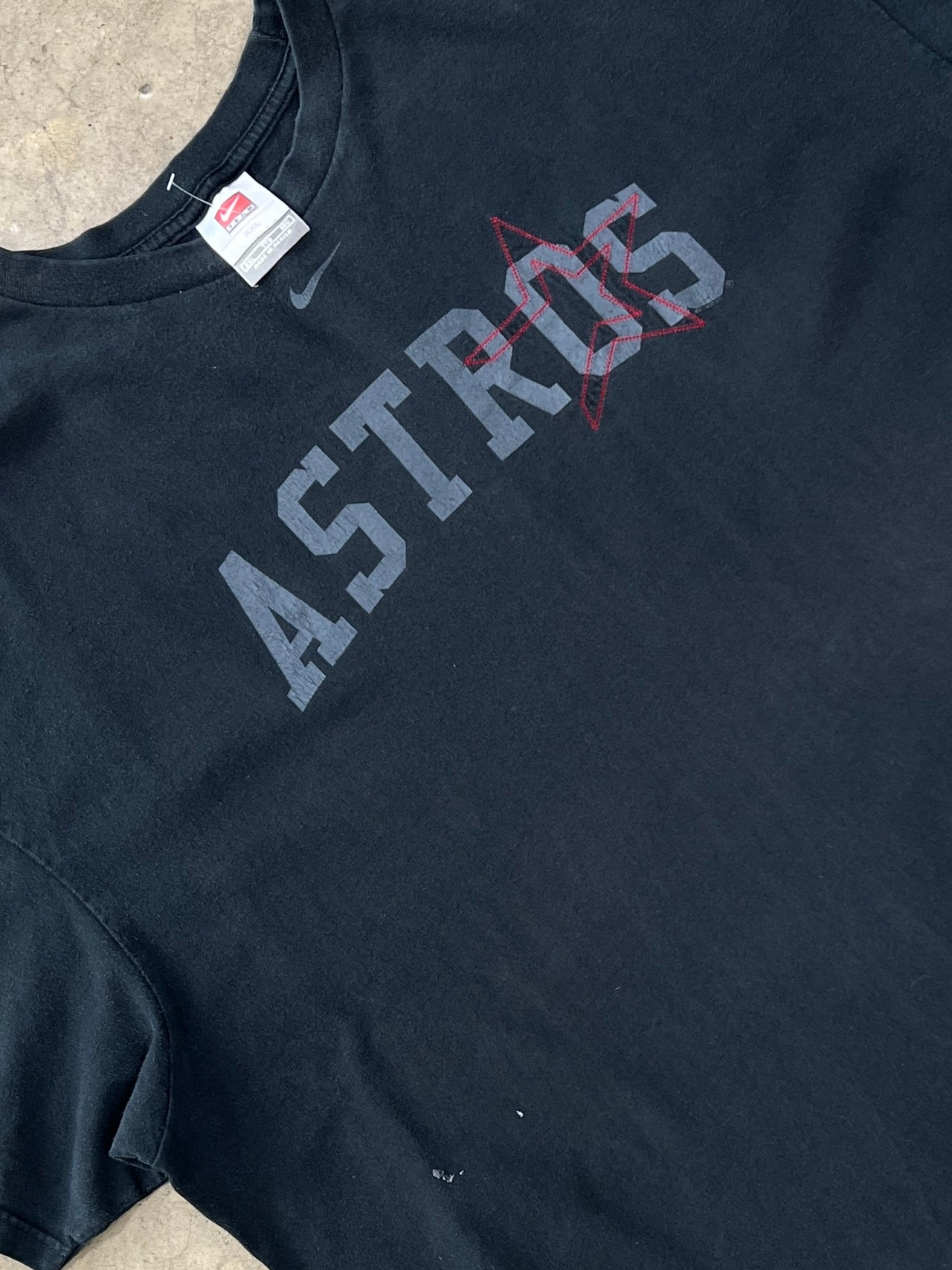 2000s Nike MLB Astros Embriodered Logo Tee