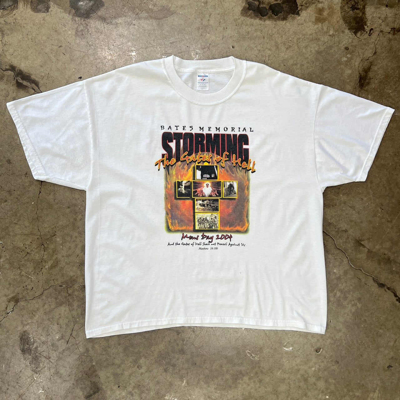 2004 Religious Bates Memorial Gates of Hell Tee