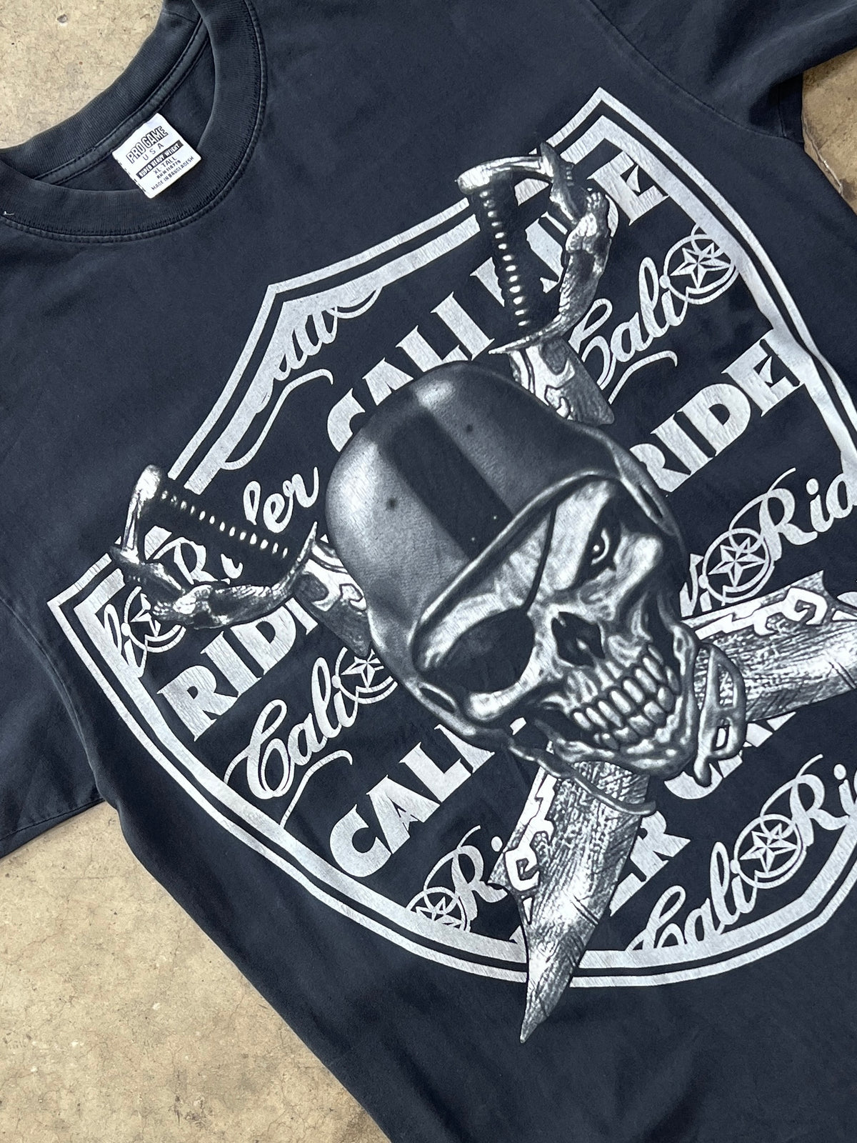 Pro Game LA Cali Raiders Skull NFL MiUSA Football Tee