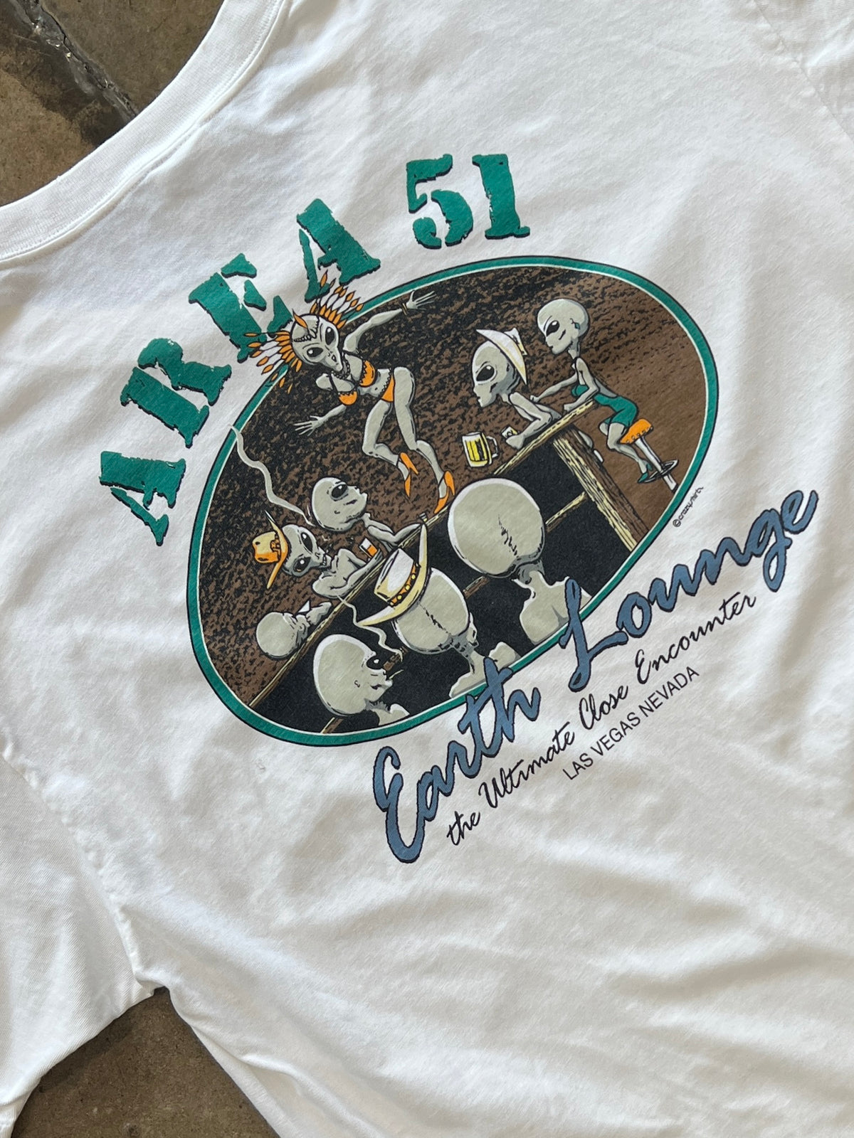 Area 51 Las Vegas Earth Lounge Alien Sci-fi Tee