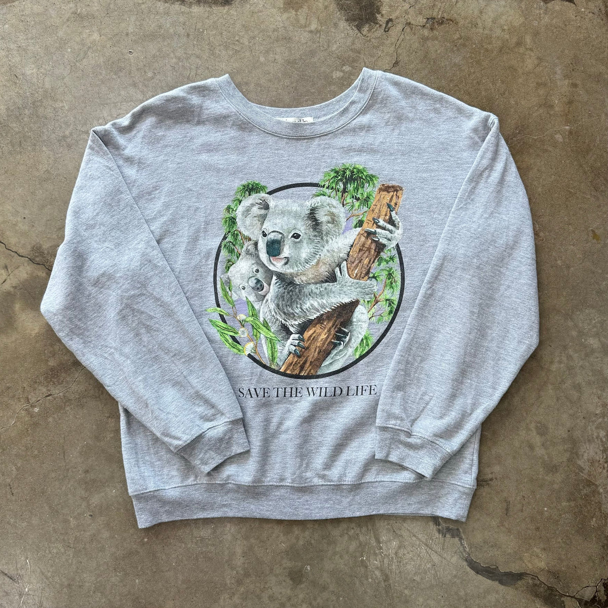 Nature Koala Save the Wild Life Crewneck