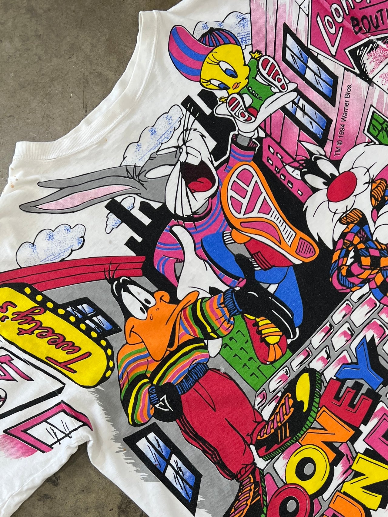 AOP 1994 Looney Tunes Tweety Bugs Bunny Single Stitch Tee