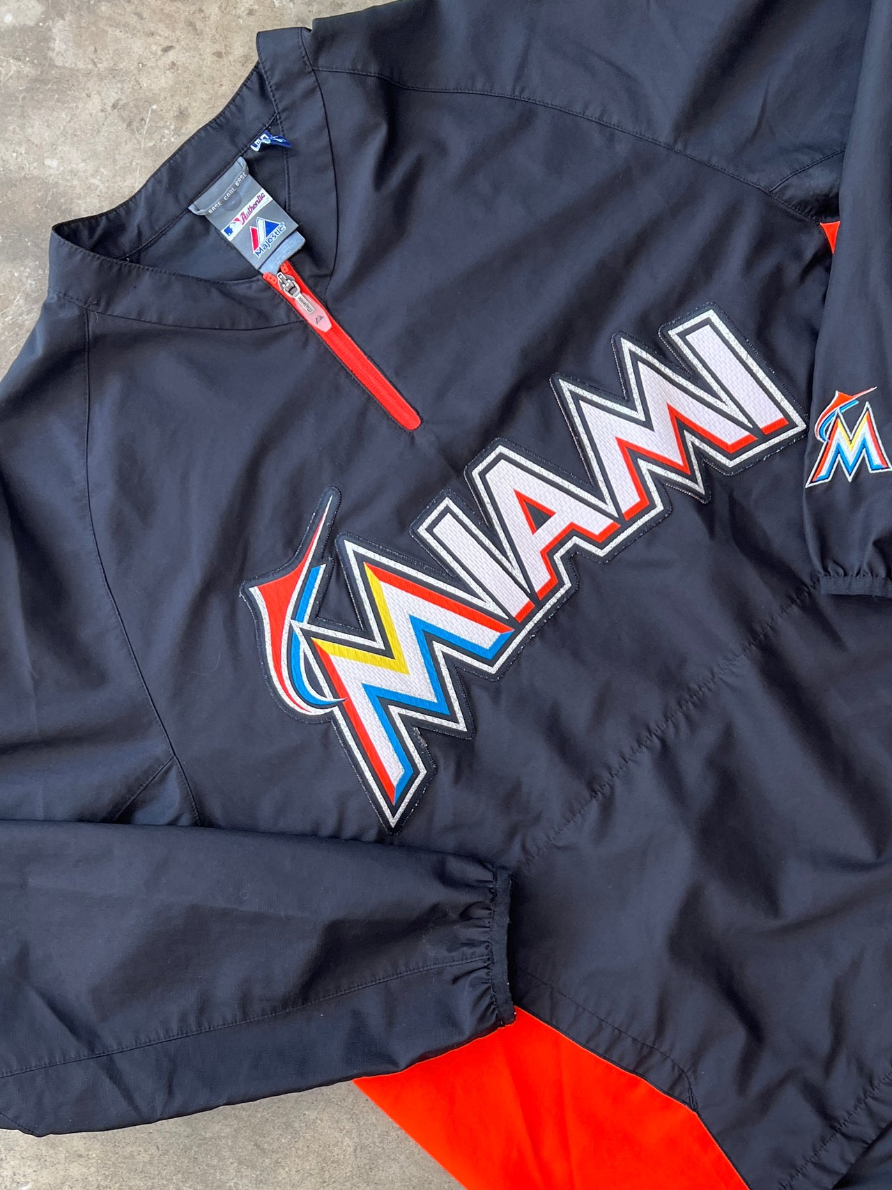 Majestic MLB Miami Marlins Windbreak Jacket
