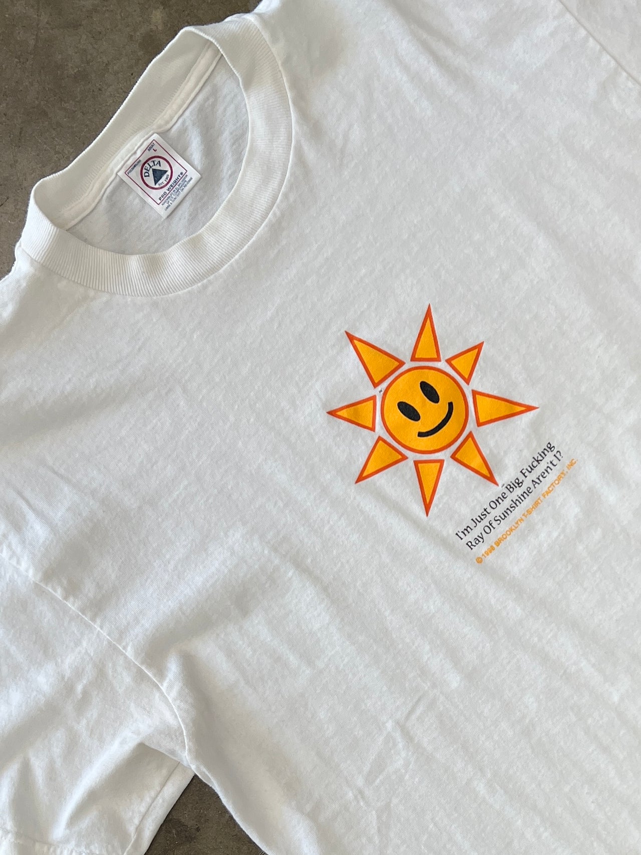 1998 Ray of Sunshine Graphic Sun Tee