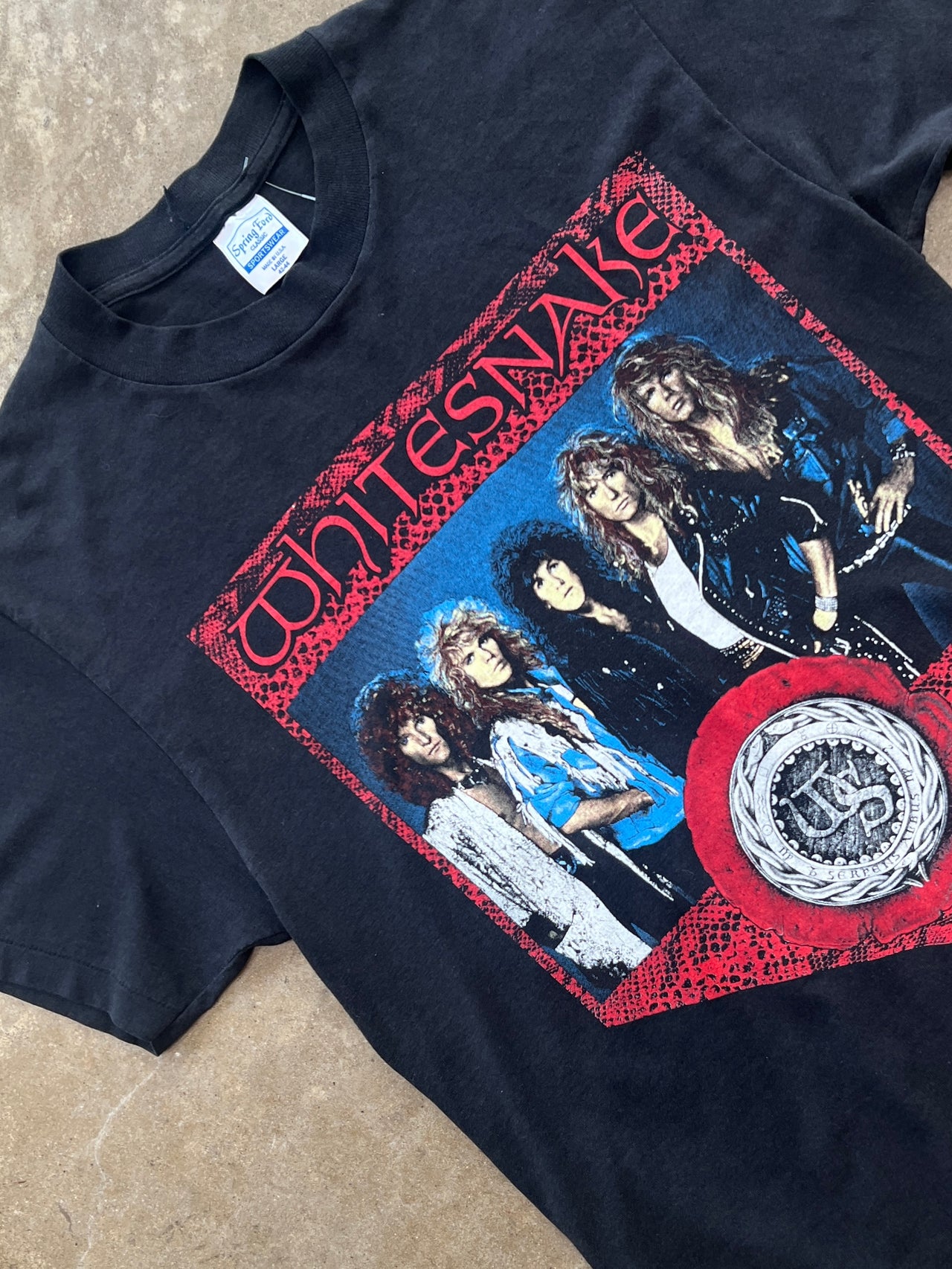 1987 88 White Snake North American Tour Concert Single Stitch Tee
