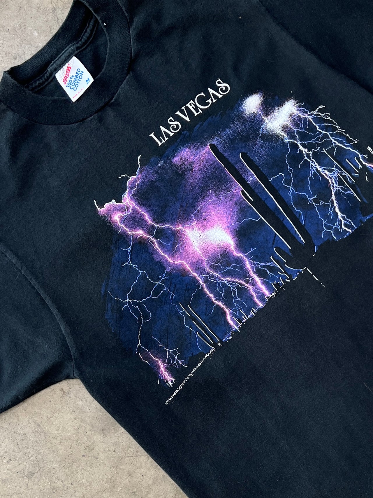 Las Vegas Vacations USA Lightning Jerzees Tee