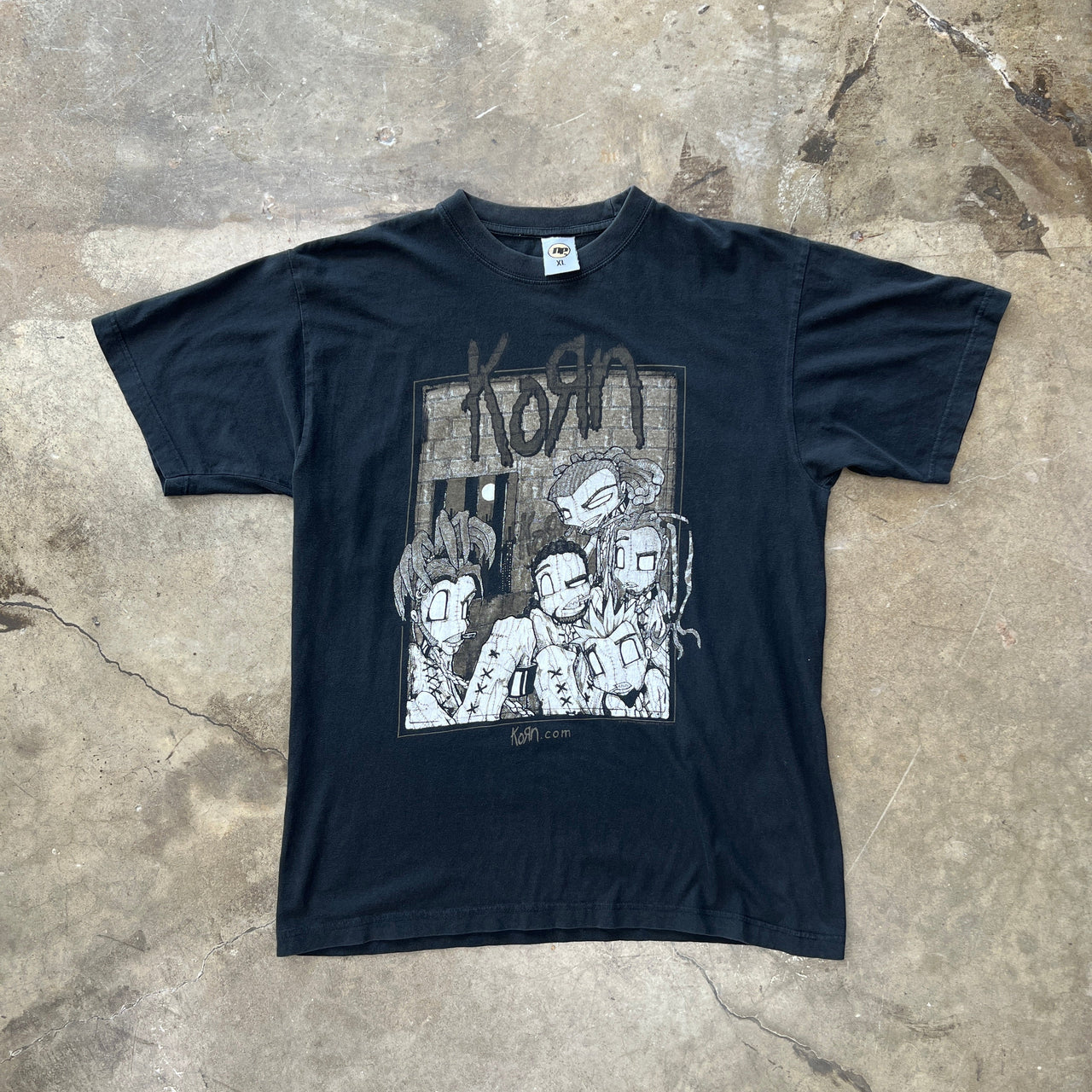 Korn Sick & Twisted European 2000 Tour Cartoon Tee