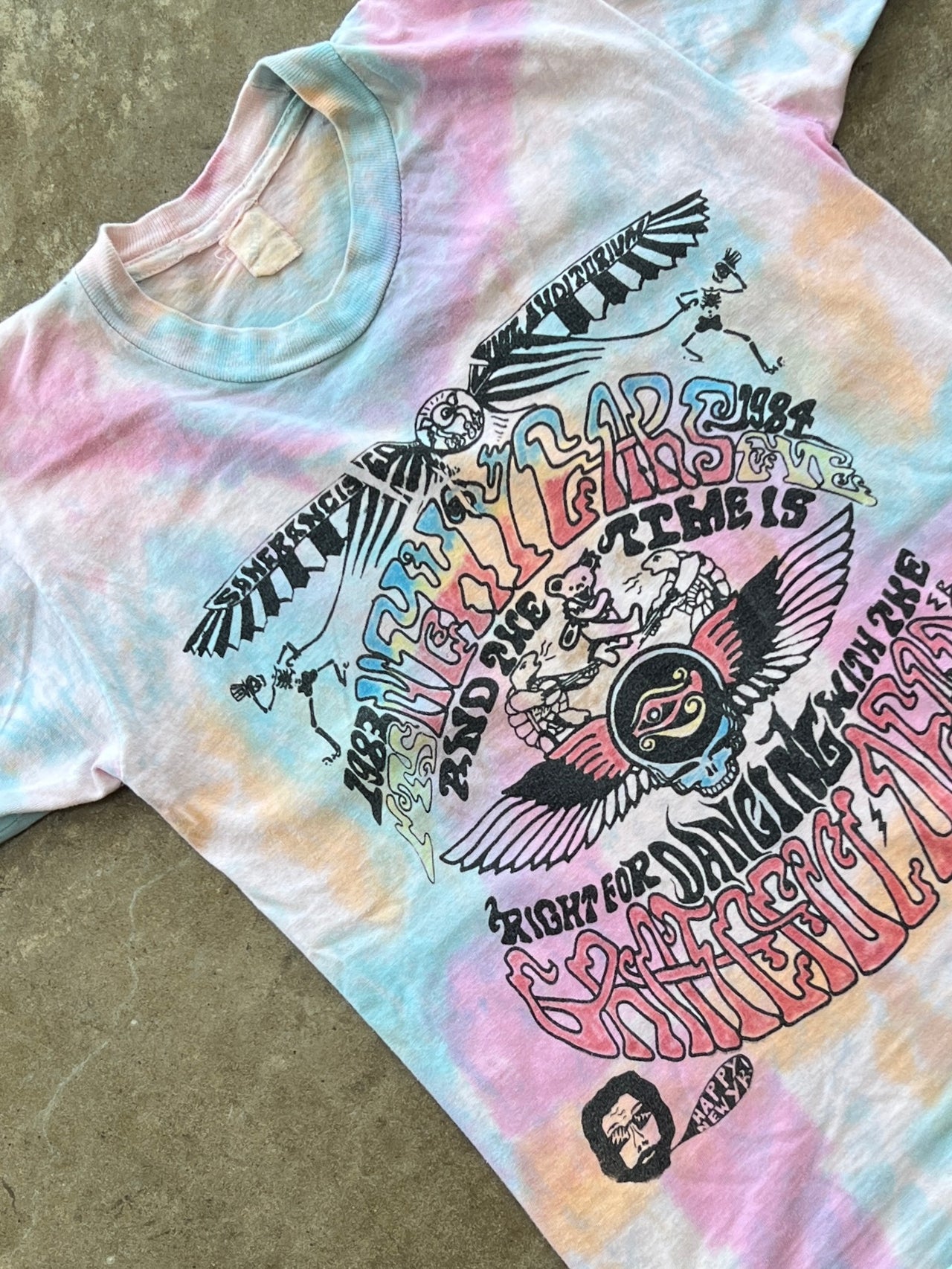 1983 80s Grateful Dead New Year Show single Stitch Tee