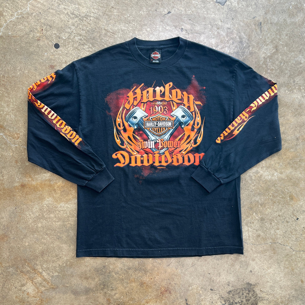 2000s Harley Davidson Twin Power Motorcycle Long Sleeve