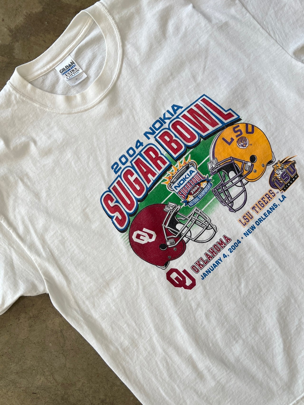 2004 Sugar Bowl Oklahoma LSU Tigers Tee