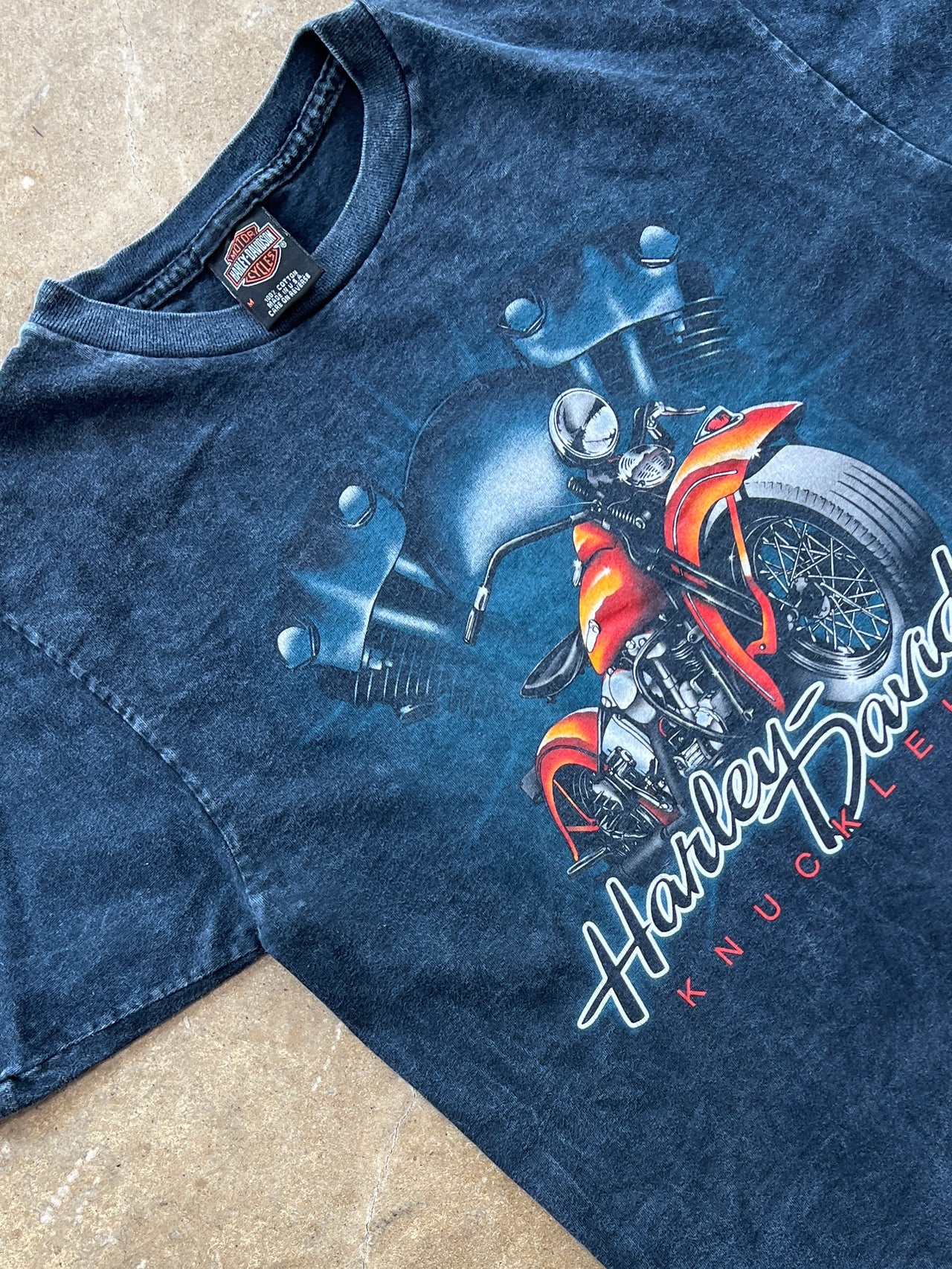 90s Harley Davidson Knucklehead Smoky Mountain Motorcycle Tee