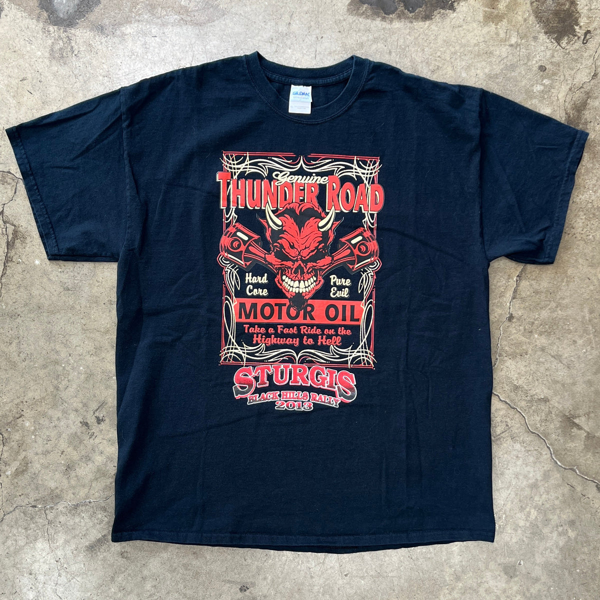 Sturgis Devil Motor Oil Thunder Road Tee