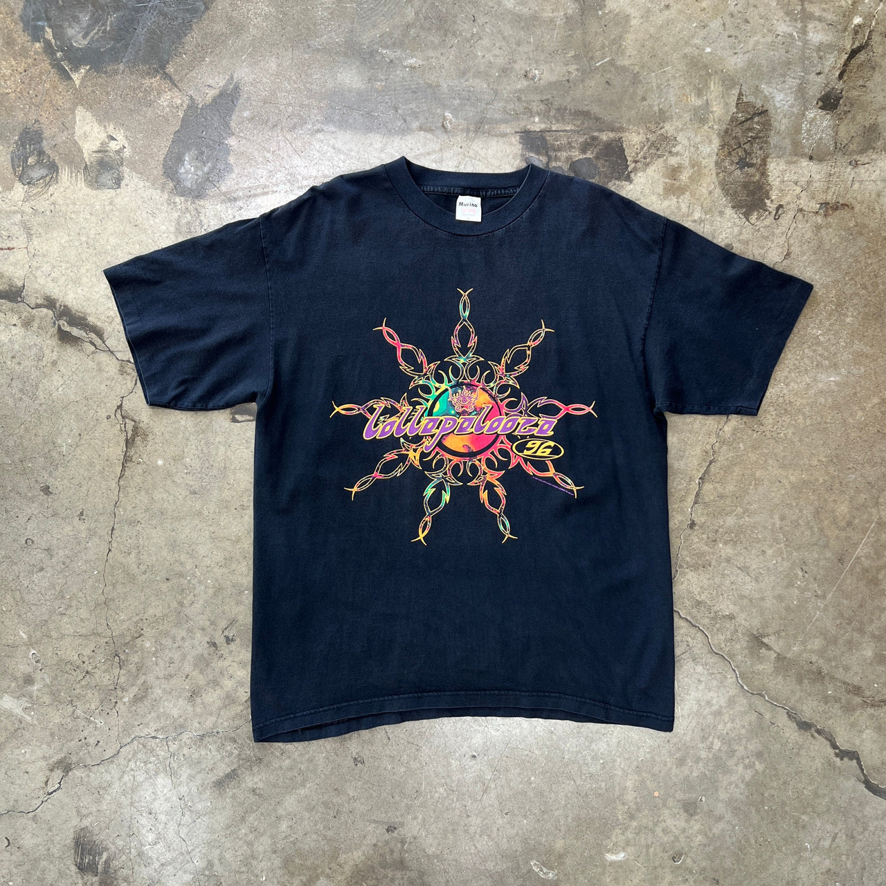 1996 Lollapalooza Psychedelic Single Stitch Music Festival Band Tee Murina