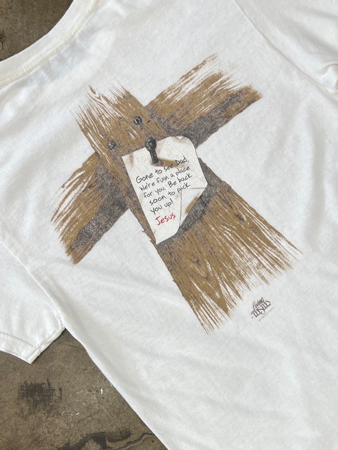 Living Epistles Jesus Letter on the Cross Religious Tee