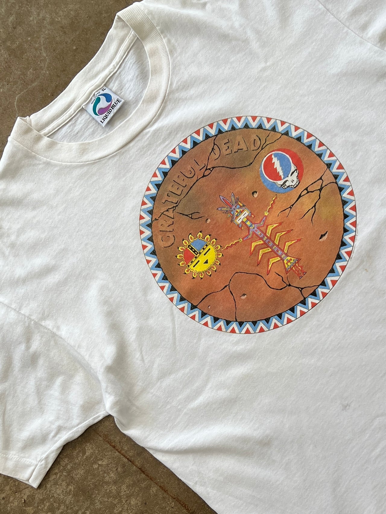 1992 Grateful Dead Native Liquid Blue Tee