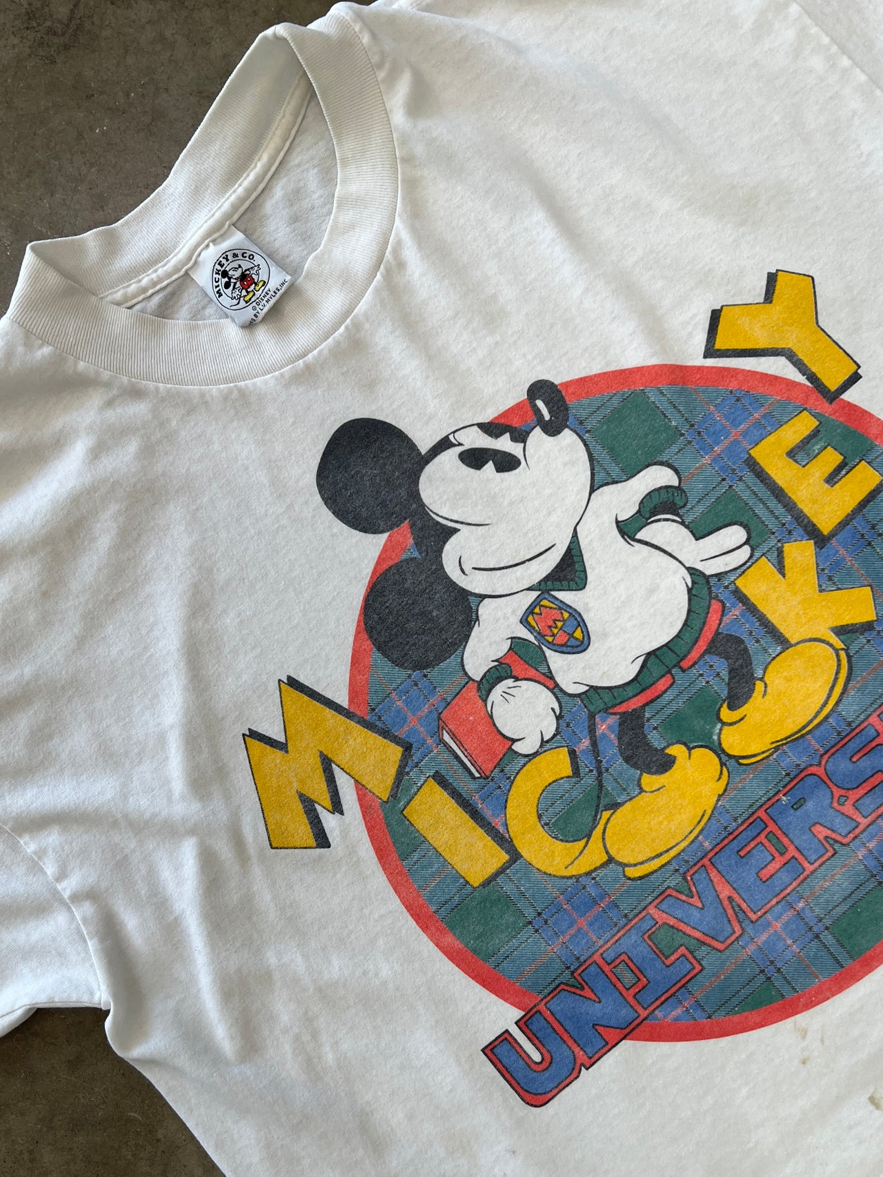 90s Mickey Mouse University Single Stitch Tee