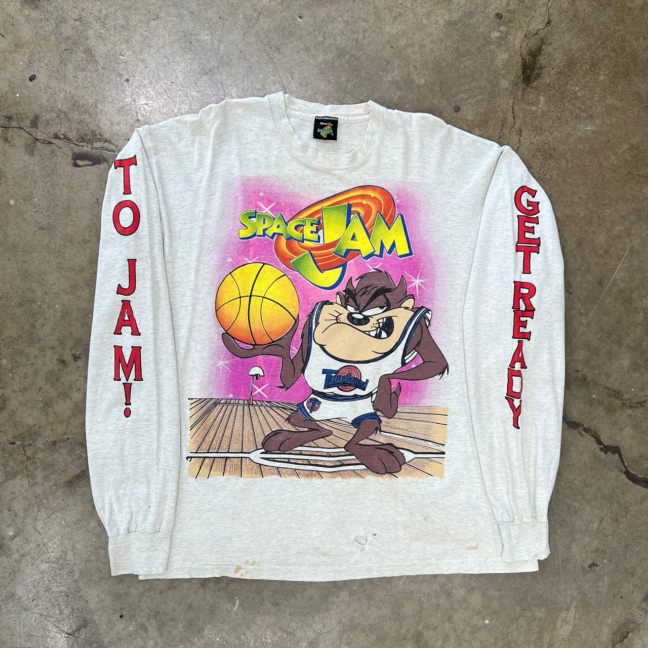 90s Looney Tunes Space Jam Taz Long Sleeve XL