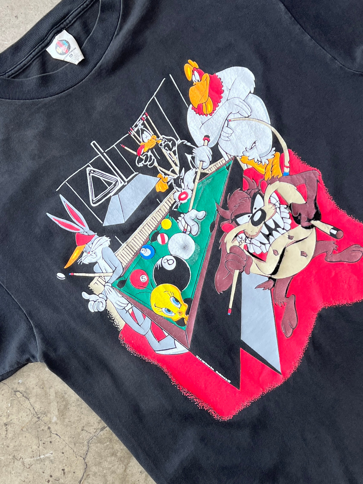 1995 Looney Tunes Pool Taz Bugs Bunny Tweety Distressed Tee