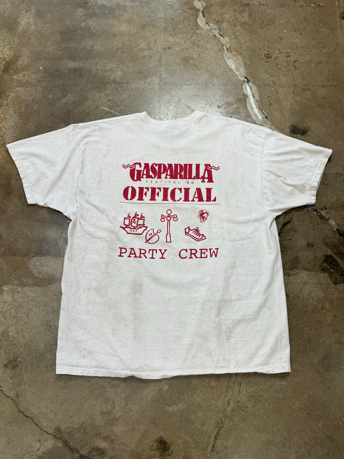 Vintage 1996 Gasparilla Tampa Pirate Tee XL