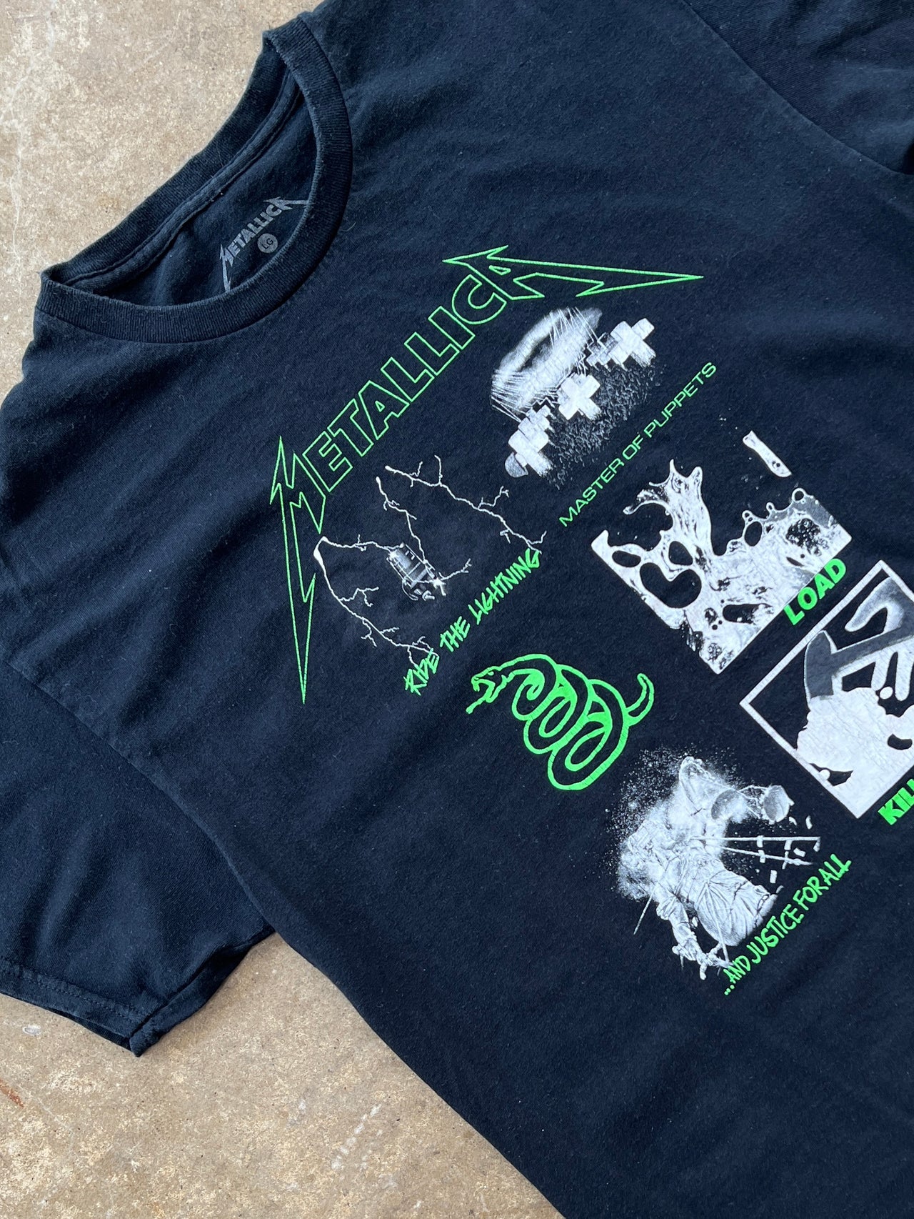 Metallica Masters of Puppets Ride the Lightning All Albums Tee