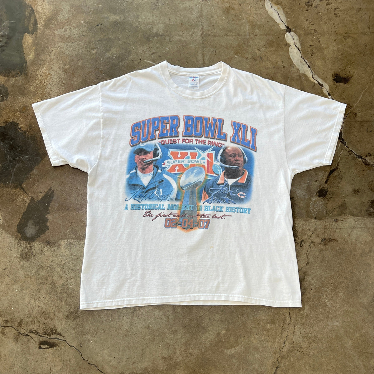 NFL Quest for the Ring Super Bowl XLI Tee