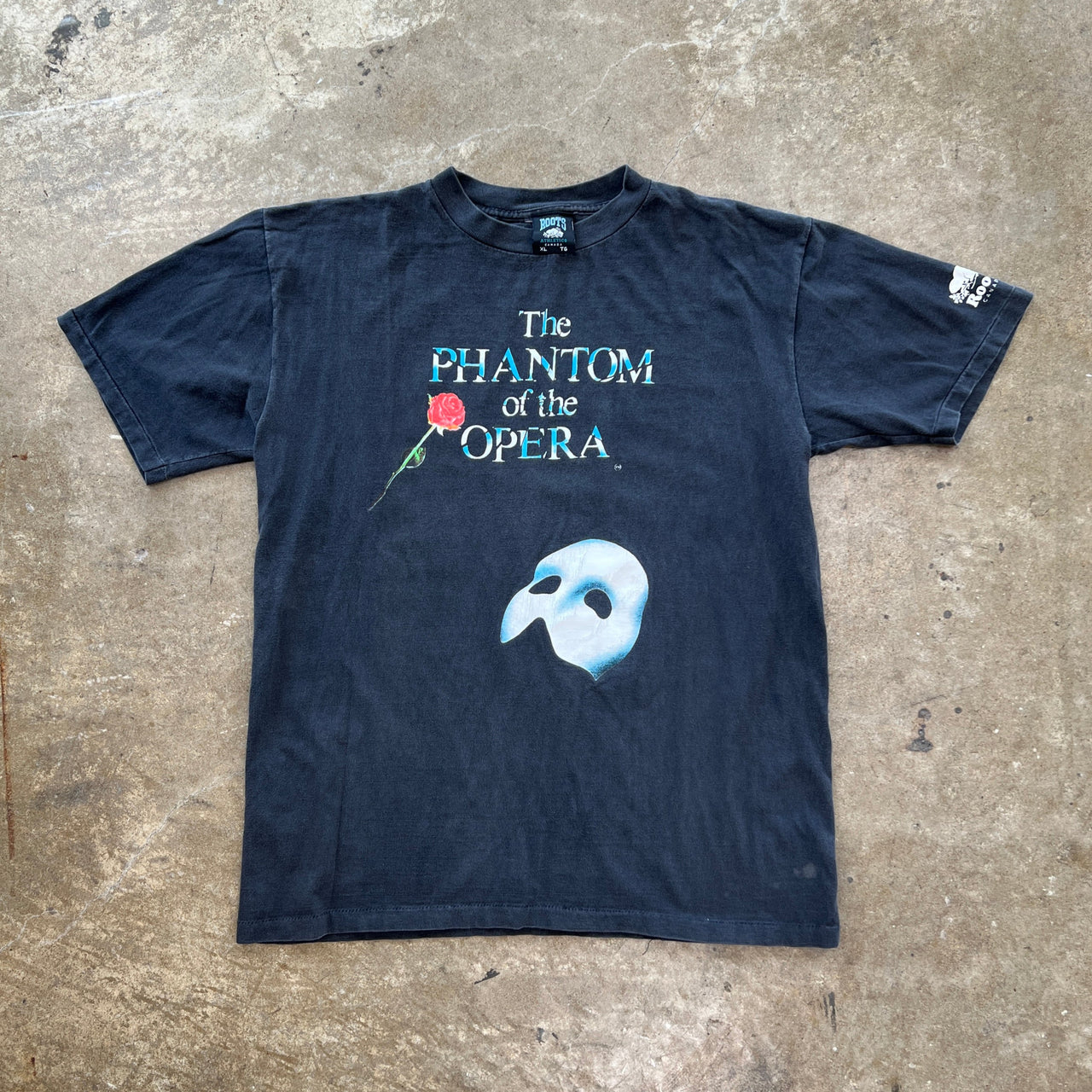 90s The Phantom of the Opera Roots Canada Single Stitch Tee
