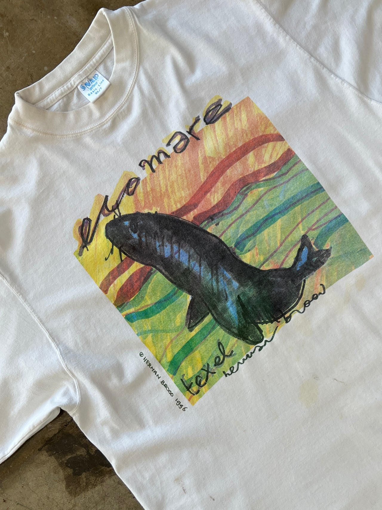 90s Herman Brooo Fish Art Tee