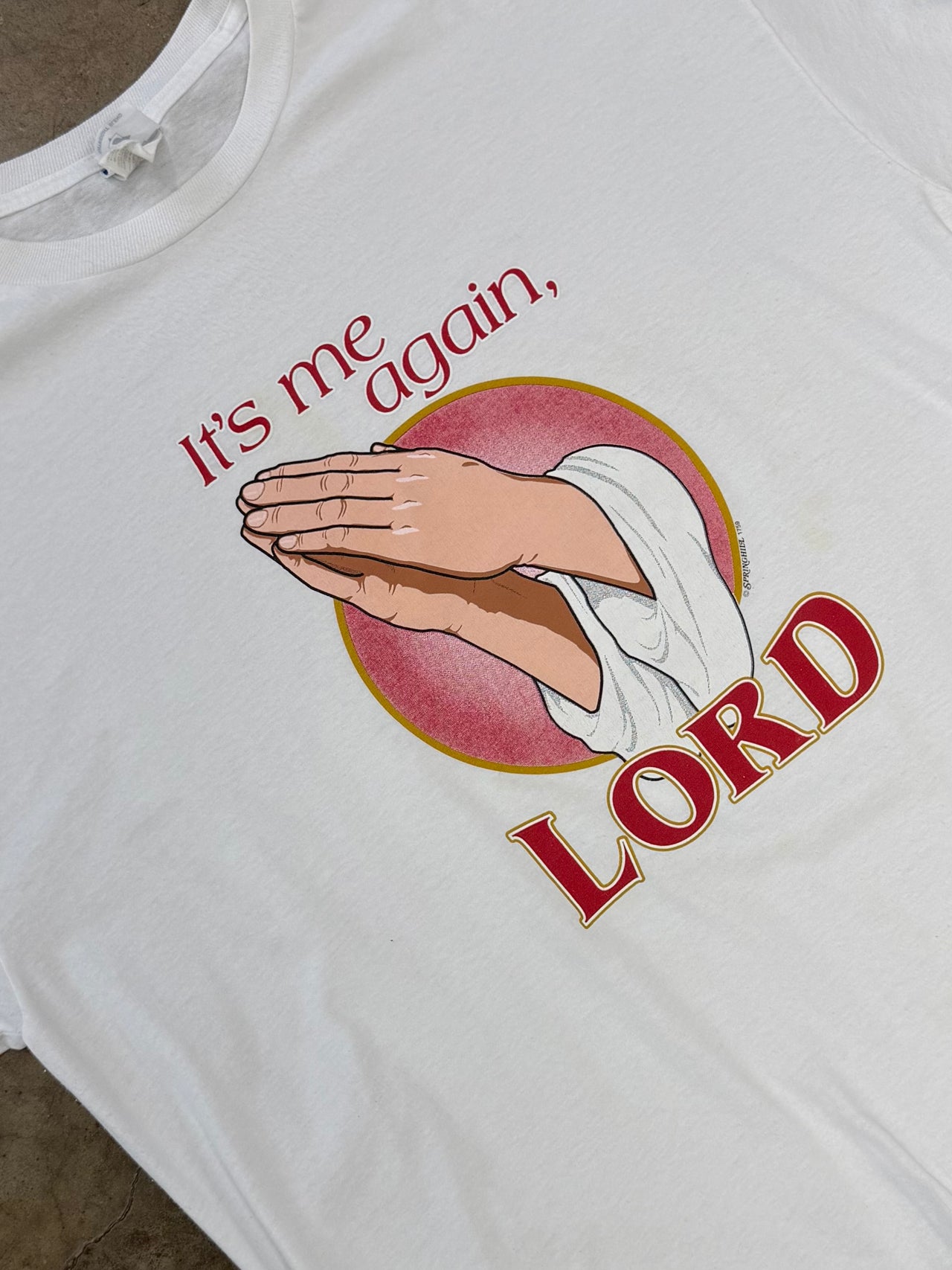 It's Me Again Prayer Hands Religious Jesus Tee
