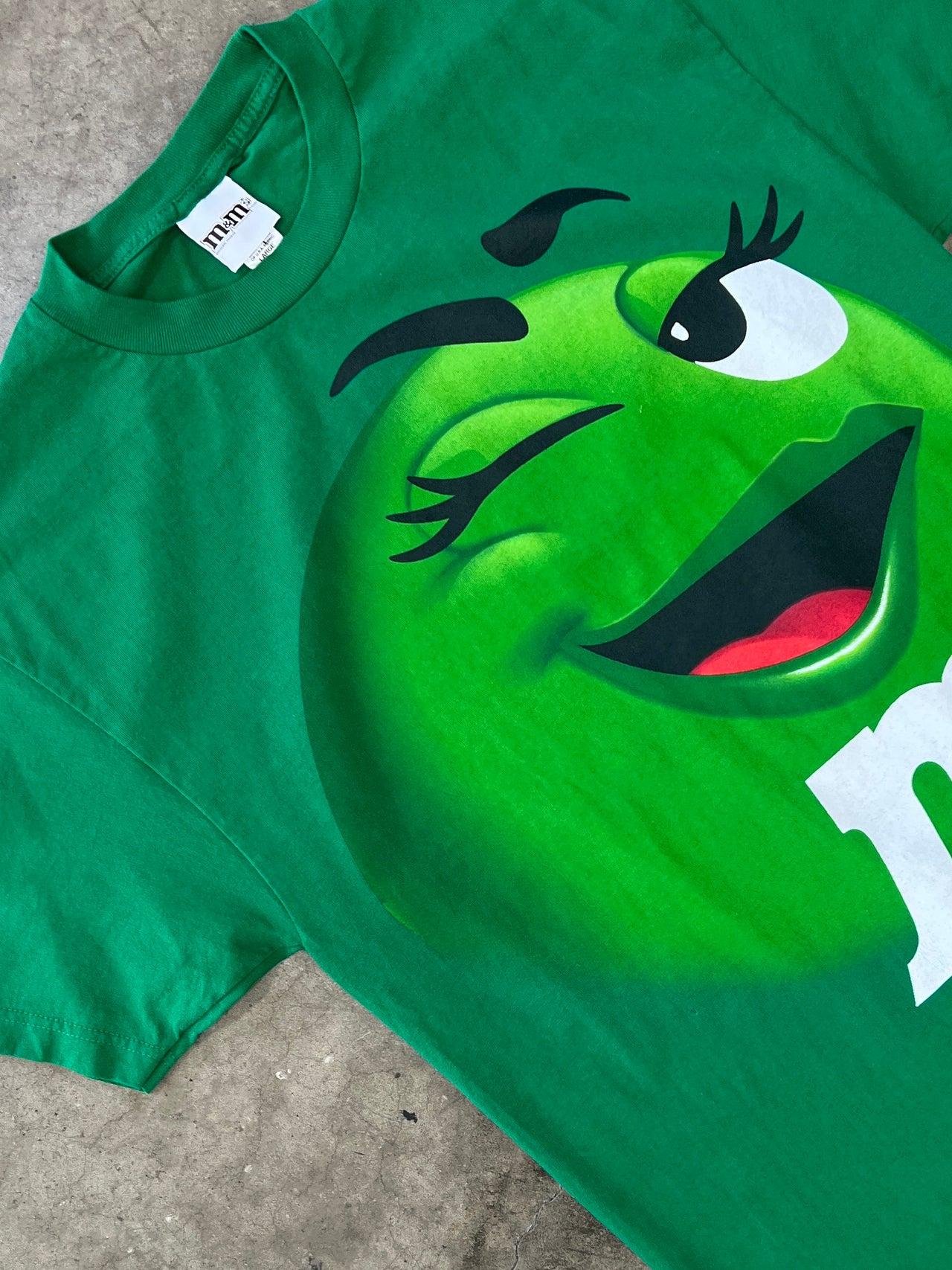 Green M&M Big Print Tee