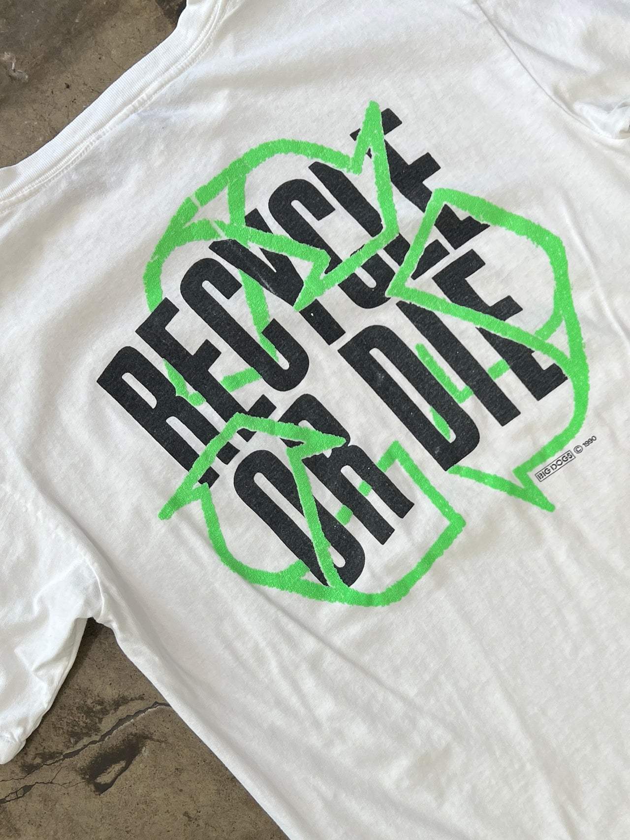 90s Big Dog Recycle or Die Tee