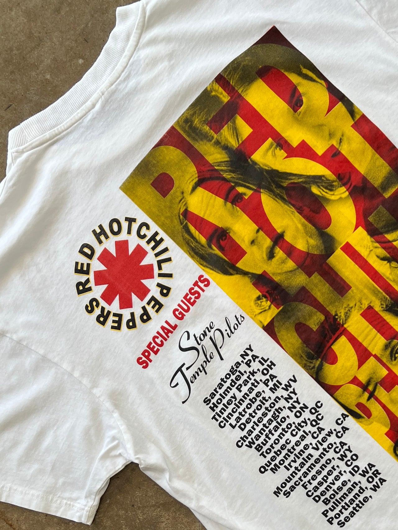 1999 Red Hot Chili Peppers Stone Temple Pilots Tour Tee
