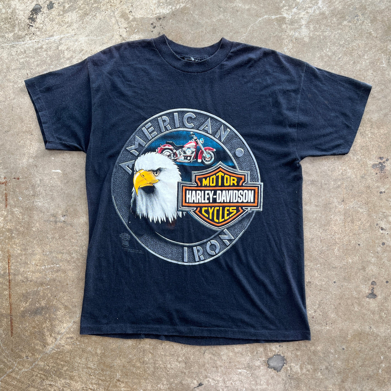1989 Harley Davidson American Iron Eagle Single Stitch Tee