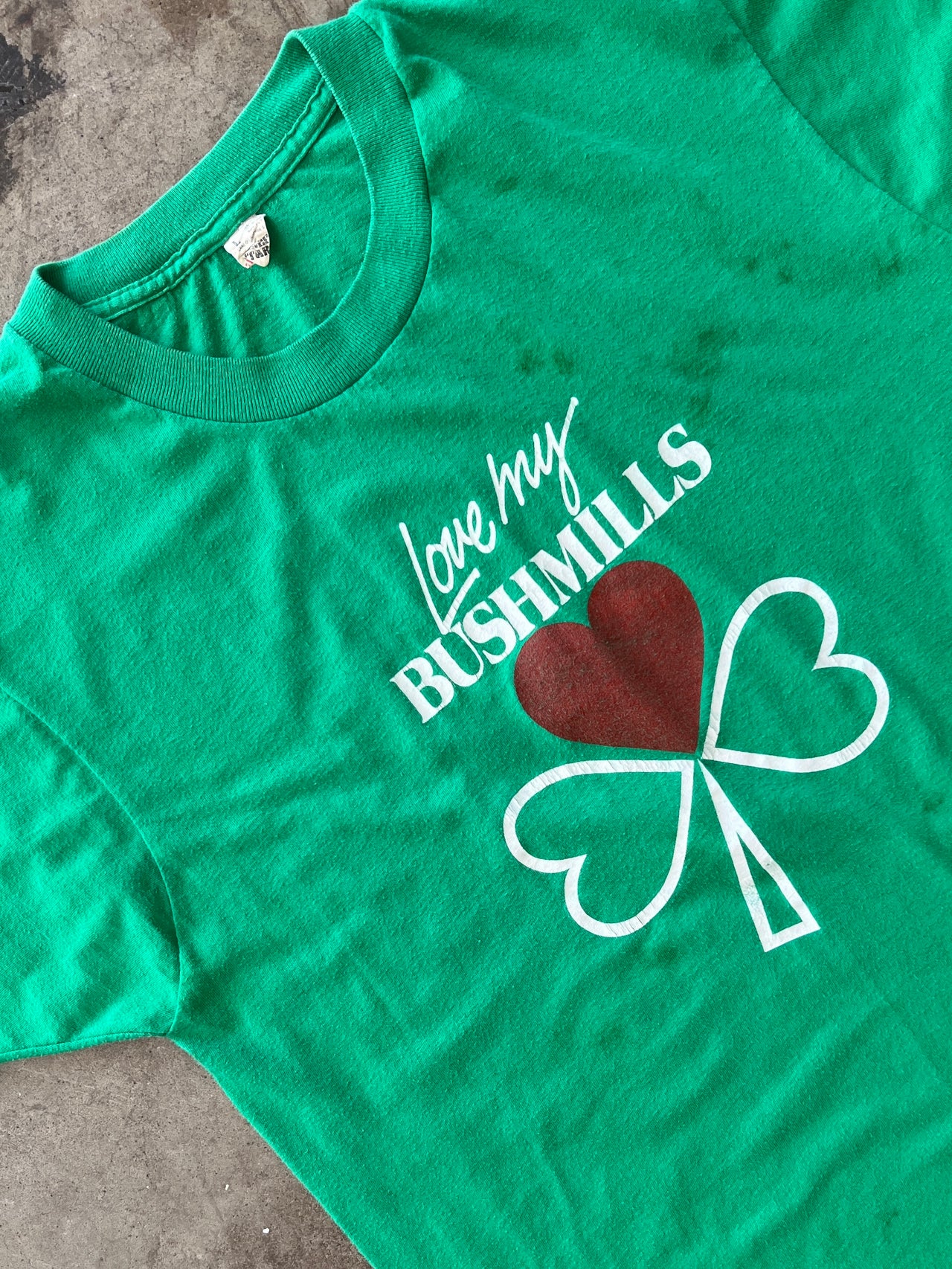 St. Patricks Day Love My Bushmills Single Stitch Tee