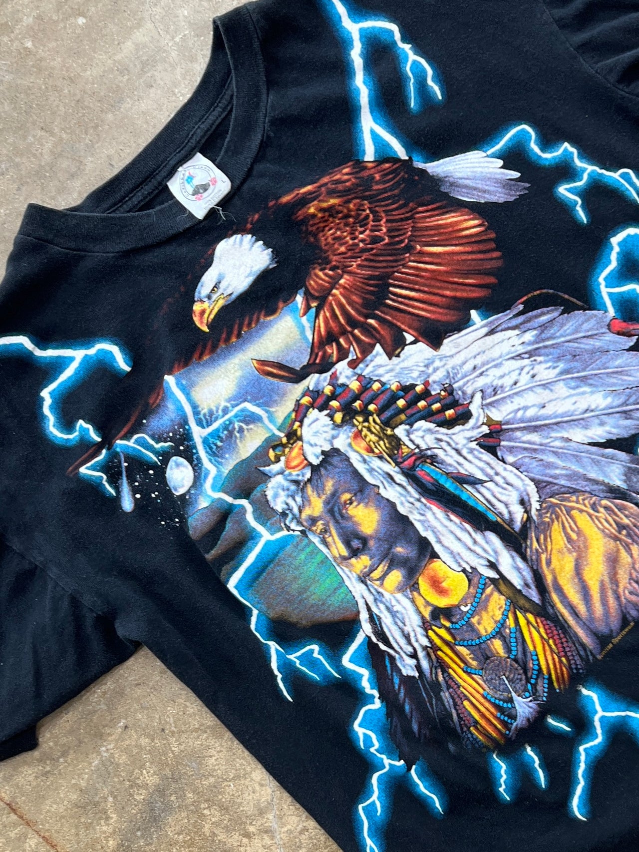 American Thunder USA Native Eagle Lightning Tee